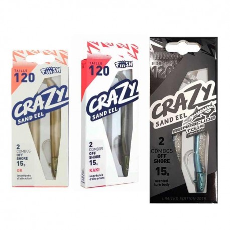 DOBLE COMBO CRAZY SAND EEL 120 15gr 