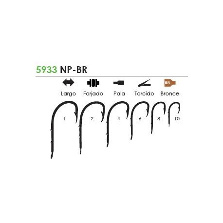  ANZUELOS MUSTAD ULTRA 5933 BR (10 pcs)